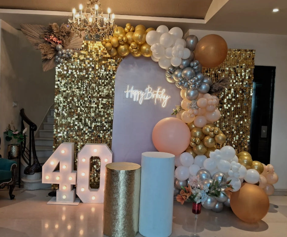 The happy Arch & Backdrop 1.5M / 1.8M / 2.2M – Full Set Rental